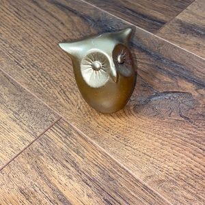 Gold owl. Accent decor.